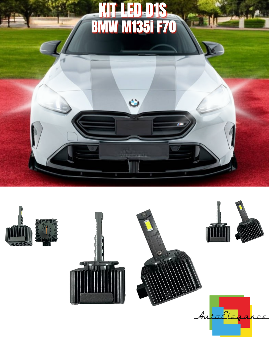 ⭐LAMPADE ANABBAGLIANTI D1S LED 6000K DA XENON ADATTO PER BMW M135i F70⭐