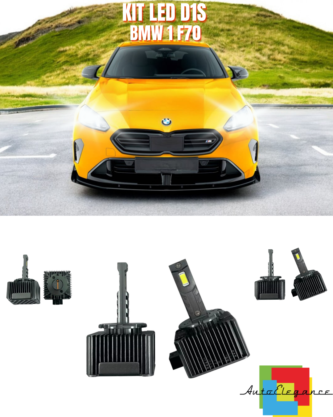 ⭐LAMPADE ANABBAGLIANTI D1S LED 6000K DA XENON ADATTO PER BMW 1 F70⭐