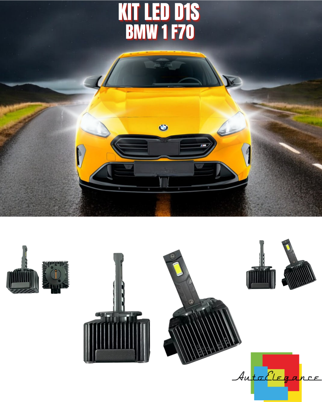 ⭐LAMPADE ANABBAGLIANTI D1S LED 6000K DA XENON ADATTO PER BMW 1 F70⭐