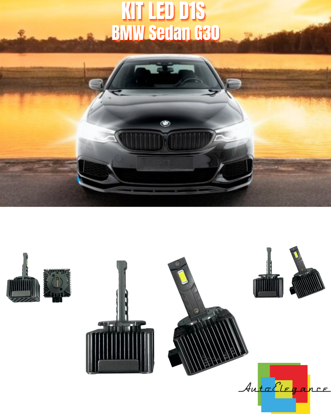 ⭐LAMPADE ANABBAGLIANTI D1S LED 6000K DA XENON ADATTO PER BMW SEDAN G30⭐