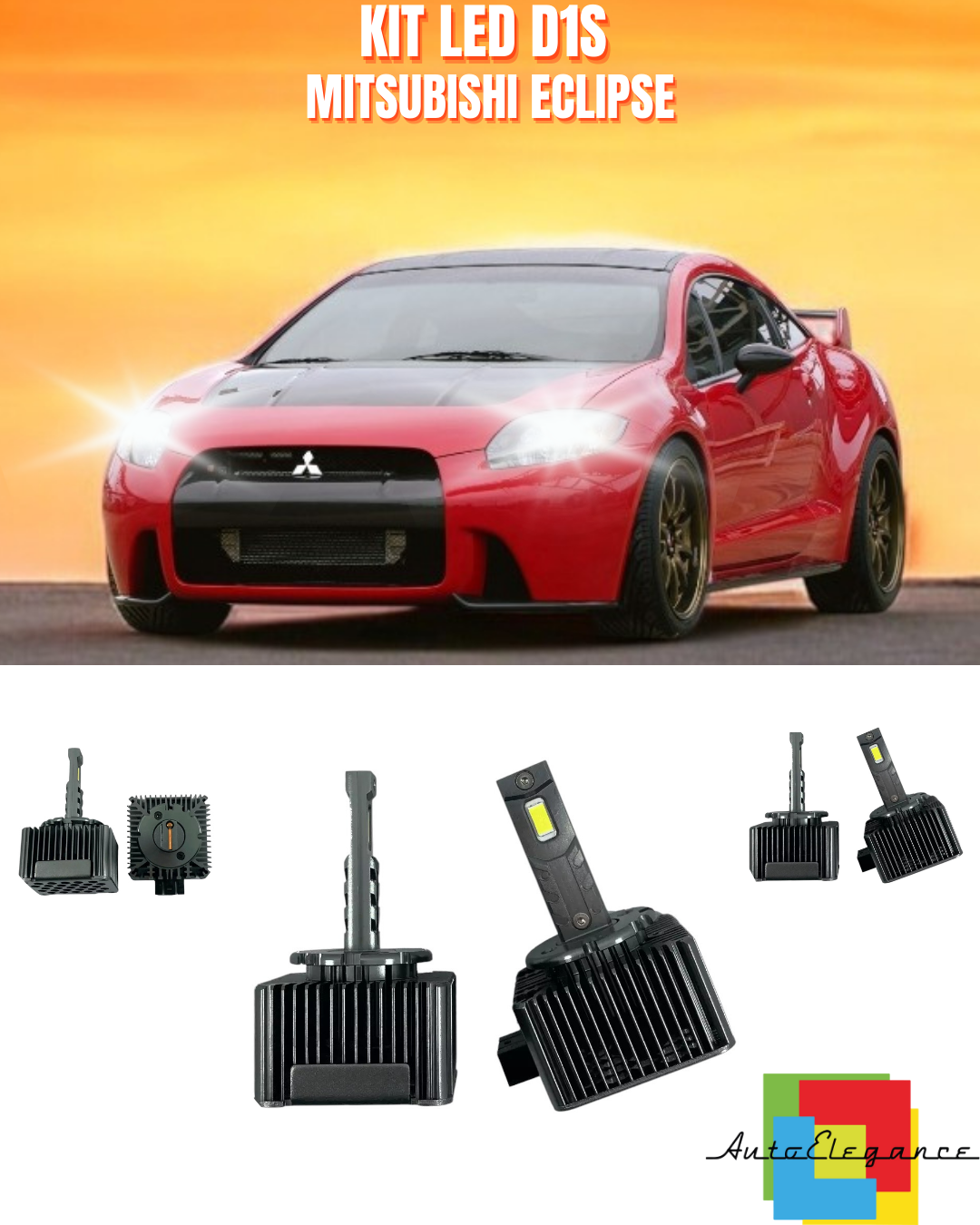 ⭐LAMPADE ANABBAGLIANTI D1S LED 6000K DA XENON ADATTO PER MITSUBISHI ECLIPSE⭐