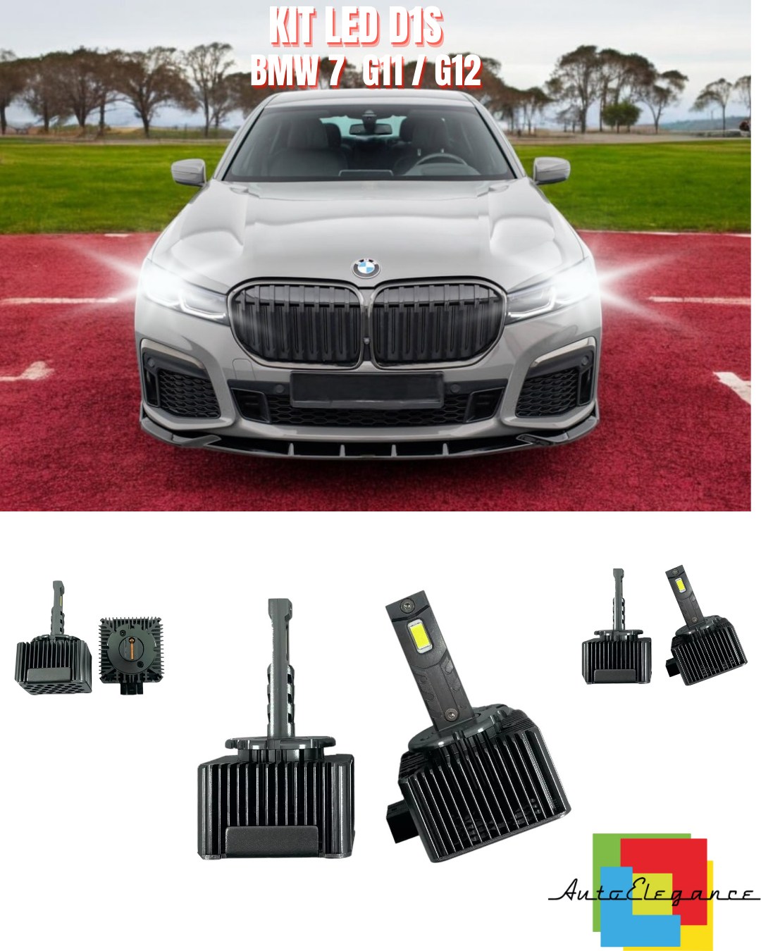 ⭐LAMPADE ANABAGLIANTI D1S LED 6000K DA XENON ADATTO PER BMW SERIE 7 G11 / G12⭐