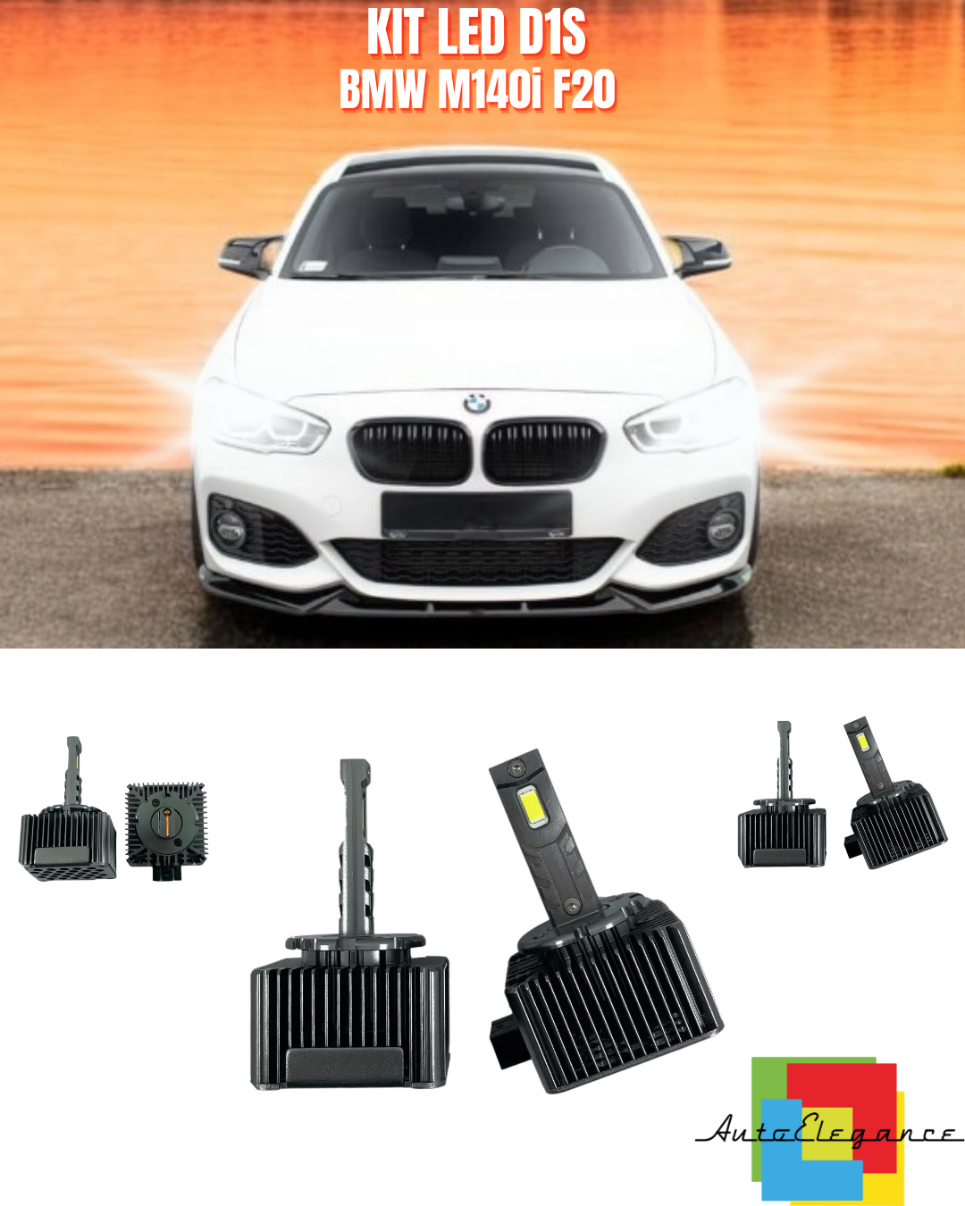 ⭐LAMPADE ANABAGLIANTI D1S LED 6000K DA XENON ADATTO PER BMW M140i F20 ⭐