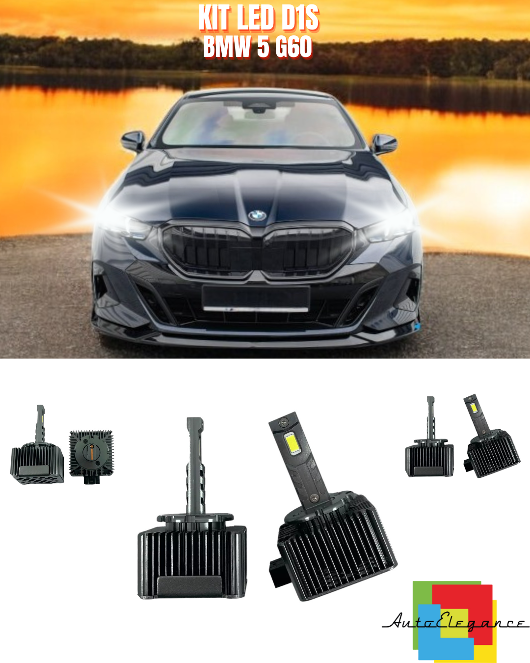 ⭐LAMPADE ANABBAGLIANTI D1S LED 6000K DA XENON ADATTO PER BMW 5 G60⭐