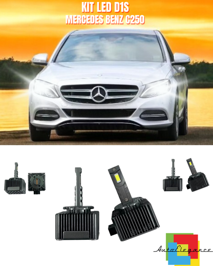 ⭐LAMPADE ANABBAGLIANTI D1S LED 6000K DA XENON ADATTO PER MERCEDES BENZ C250⭐
