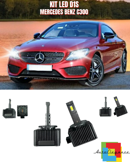 ⭐LAMPADE ANABBAGLIANTI D1S LED 6000K DA XENON ADATTO PER MERCEDES BENZ C300⭐
