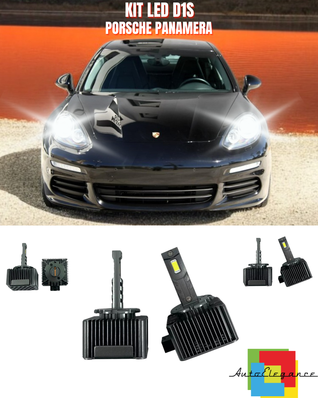 ⭐LAMPADE ANABBAGLIANTI D1S LED 6000K DA XENON ADATTO PER PORSCHE PANAMERA⭐