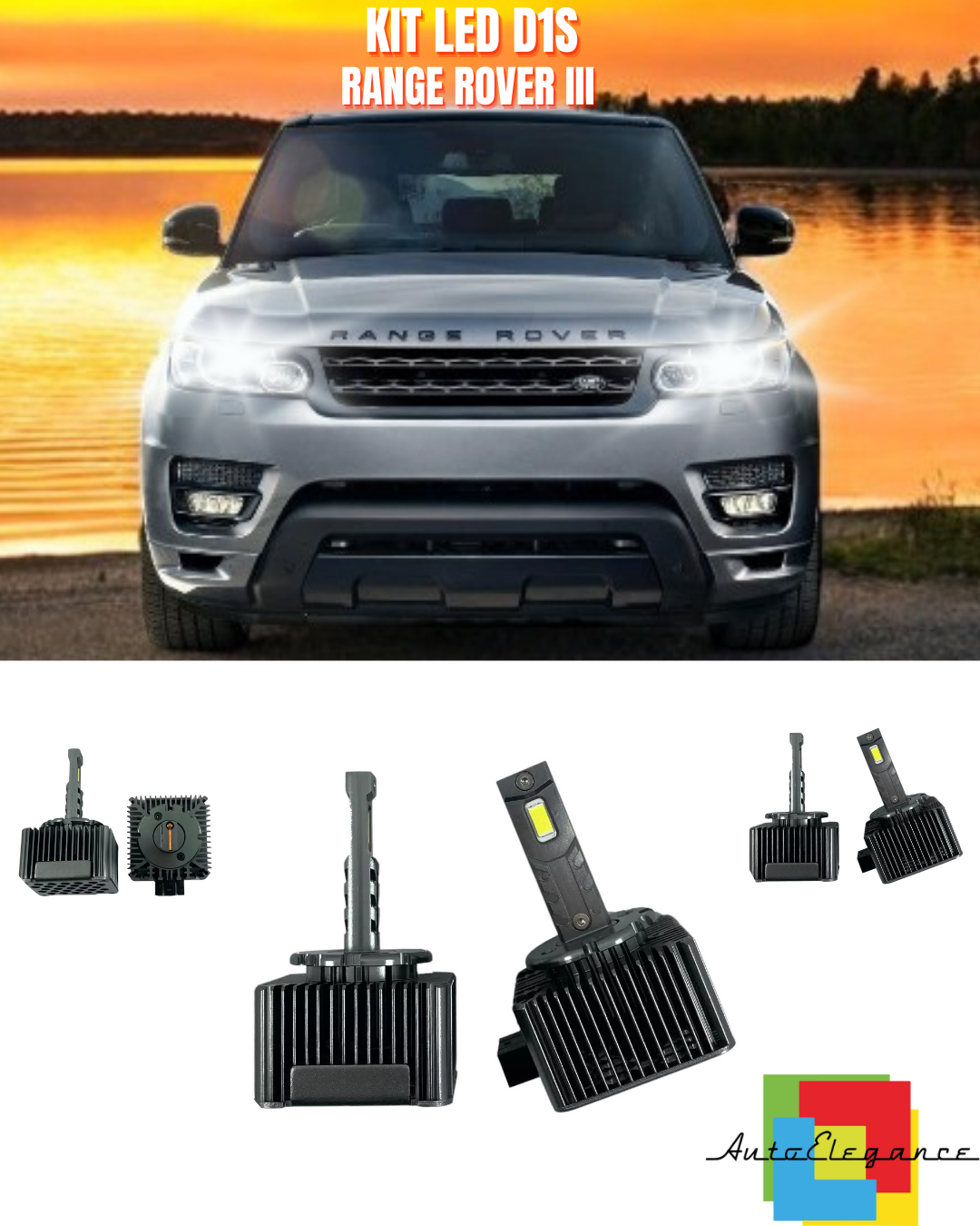 ⭐LAMPADE ANABBAGLIANTI D1S LED 6000K DA XENON ADATTO PER RANGE ROVER III⭐