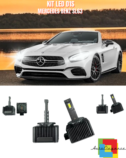 ⭐LAMPADE ANABBAGLIANTI D1S LED 6000K DA XENON ADATTO PER MERCEDES BENZ SL63⭐