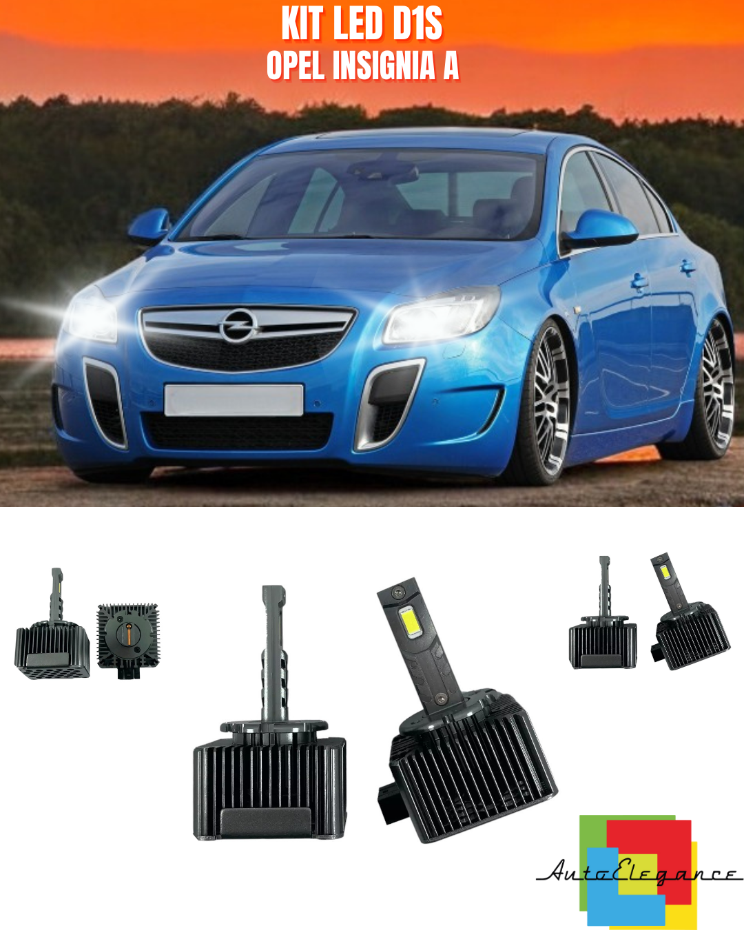 ⭐LAMPADE ANABBAGLIANTI D1S LED 6000K DA XENON ADATTO PER OPEL INSIGNIA A⭐