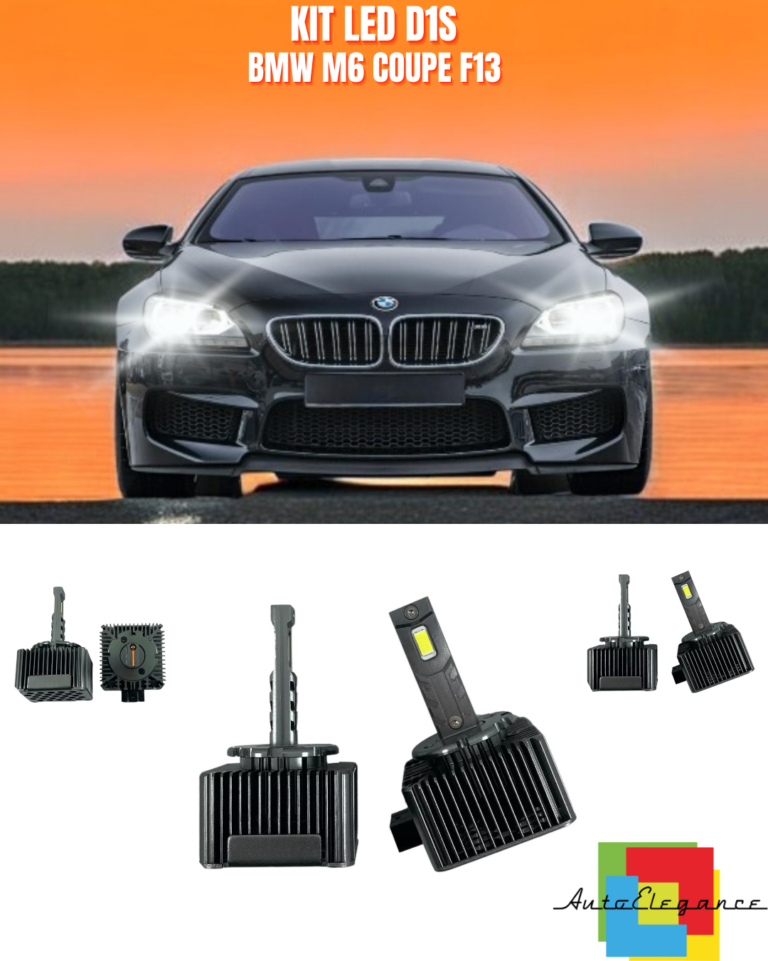 ⭐LAMPADE ANABBAGLIANTI D1S LED 6000K DA XENON ADATTO PER BMW M6 COUPE F13⭐