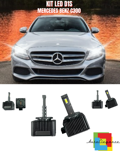 ⭐LAMPADE ANABAGLIANTI D1S LED 6000K DA XENON ADATTO PER MERCEDES BENZ C300⭐
