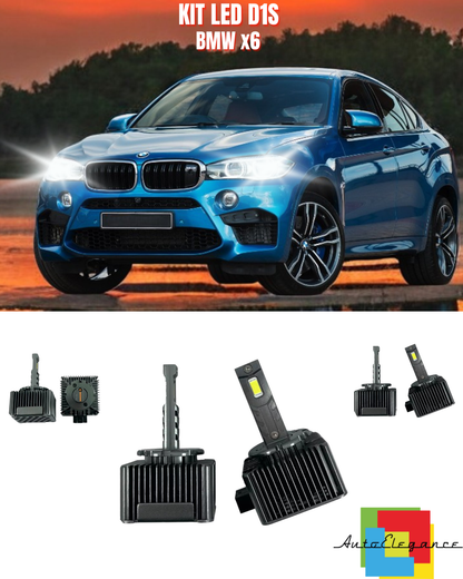 ⭐LAMPADE ANABAGLIANTI D1S LED 6000K DA XENON ADATTO PER BMW X6⭐