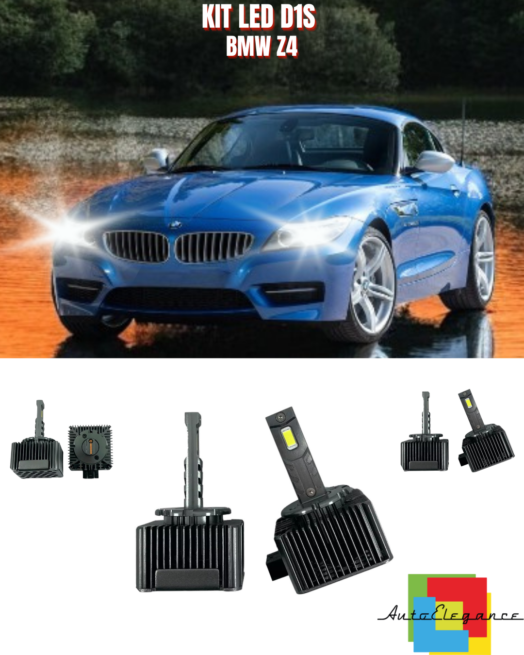 ⭐LAMPADE ANABAGLIANTI D1S LED 6000K DA XENON ADATTO PER BMW Z4⭐