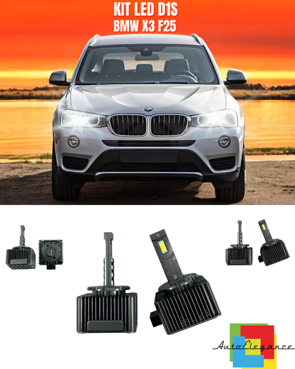 ⭐LAMPADE ANABAGLIANTI D1S LED 6000K DA XENON ADATTO PER BMW X3 F25⭐
