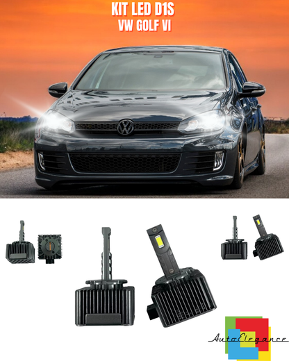 ⭐LAMPADE ANABAGLIANTI D1S LED 6000K DA XENON ADATTO PER VW GOLF VI⭐