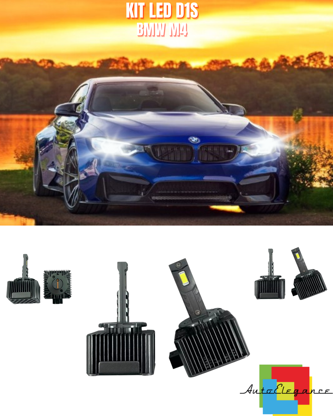 ⭐LAMPADE ANABBAGLIANTI D1S LED 6000K DA XENON ADATTO PER BMW M4⭐