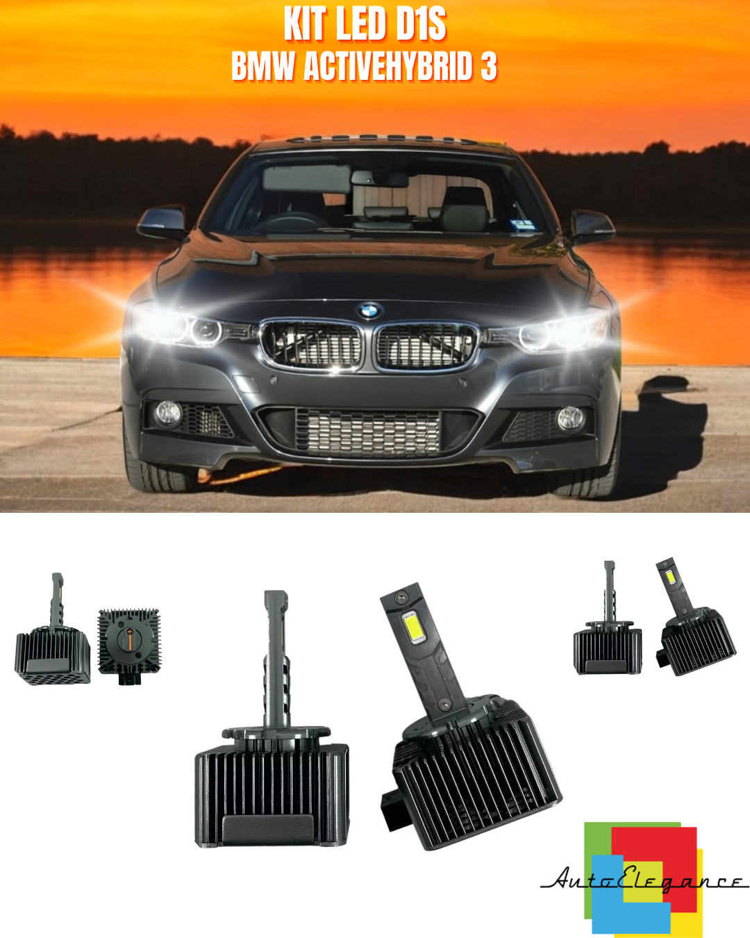 ⭐LAMPADE ANABBAGLIANTI D1S LED 6000K DA XENON ADATTO PER BMW ACTIVEHYBRID 3⭐