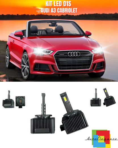 ⭐LAMPADE ANABBAGLIANTI D1S LED 6000K DA XENON ADATTO PER AUDI A3 CABRIOLET⭐