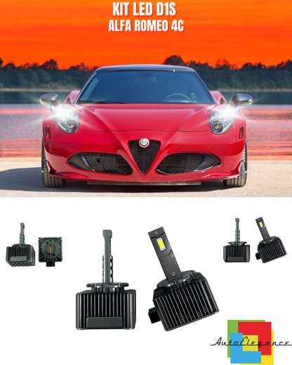 ⭐LAMPADE ANABBAGLIANTI D1S LED 6000K DA XENON ADATTO PER ALFA ROMEO 4C⭐