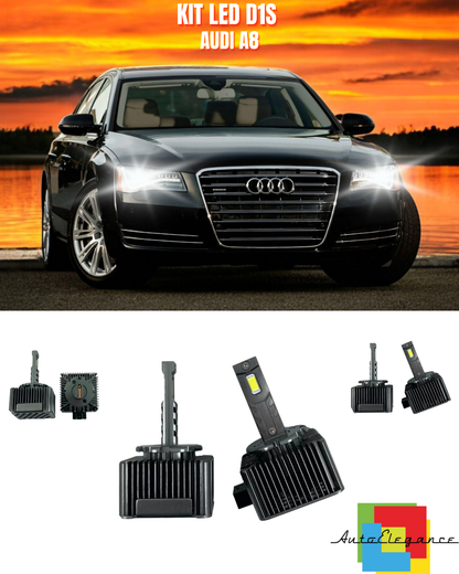 ⭐LAMPADE ANABBAGLIANTI D1S LED 6000K DA XENON ADATTO PER AUDI A8⭐