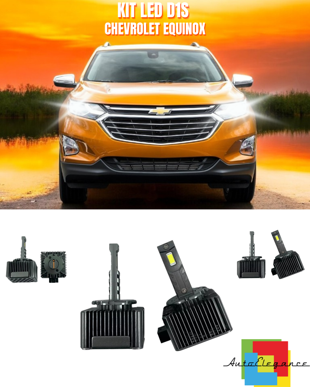 ⭐LAMPADE ANABBAGLIANTI D1S LED 6000K DA XENON ADATTO PER CHEVROLET EQUINOX⭐