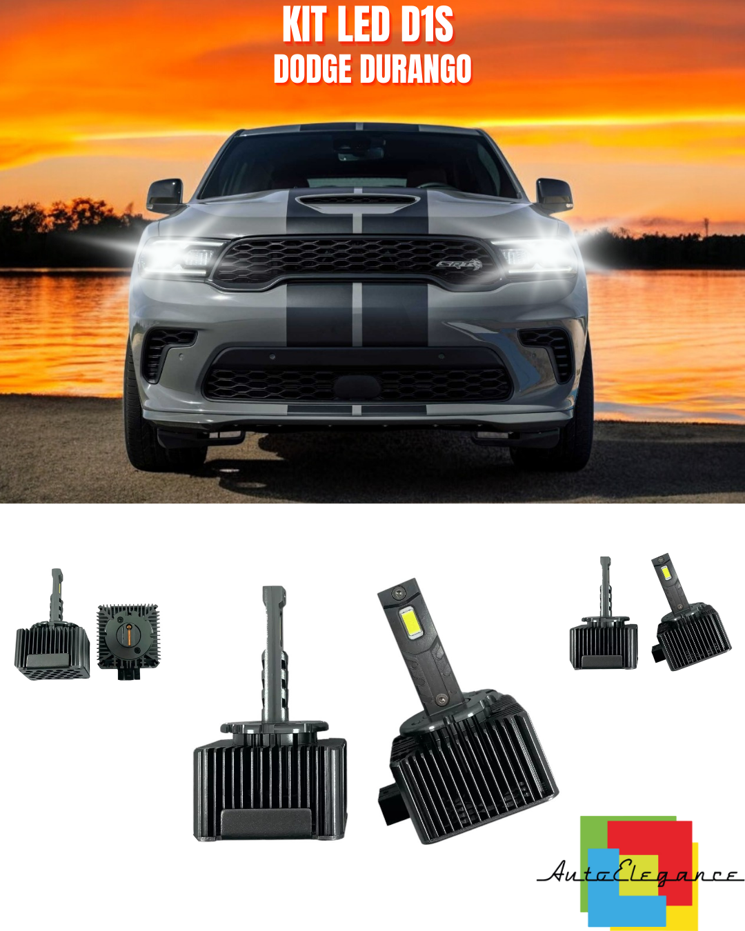 ⭐LLAMBAT D1S LED 6000K XENON TE FALLA TE PERSHTATSHME PER DODGE DURANGO⭐
