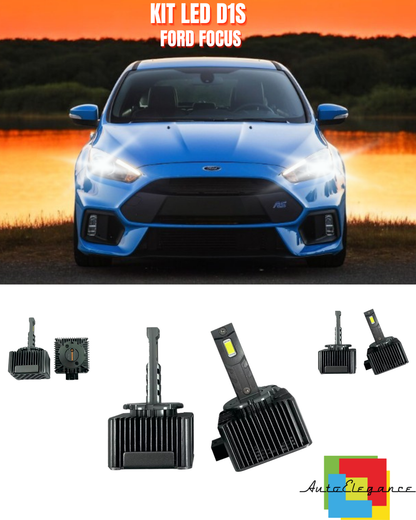 ⭐LAMPADE ANABBAGLIANTI D1S LED 6000K DA XENON ADATTO PER FORD FOCUS⭐