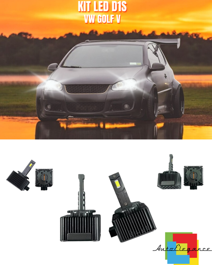 ⭐LAMPADE ANABBAGLIANTI D1S LED 6000K ADATTO PER VW GOLF V⭐