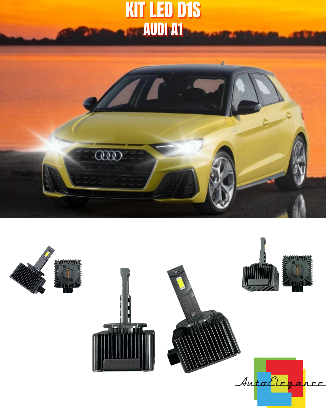 ⭐LAMPADE ANABBAGLIANTI D1S LED 6000K ADATTO PER AUDI A1⭐
