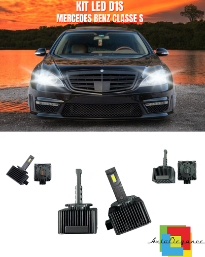 ⭐LAMPADE ANABBAGLIANTI D1S LED 6000K ADATTO PER MERCEDES BENZ CLASSE S⭐