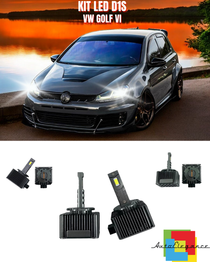 ⭐LAMPADE ANABBAGLIANTI D1S LED 6000K ADATTO PER VW GOLF VI⭐