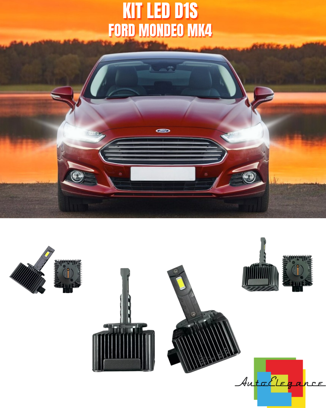 ⭐LAMPADE ANABBAGLIANTI D1S LED 6000K ADATTO PER FORD MONDEO MK4⭐