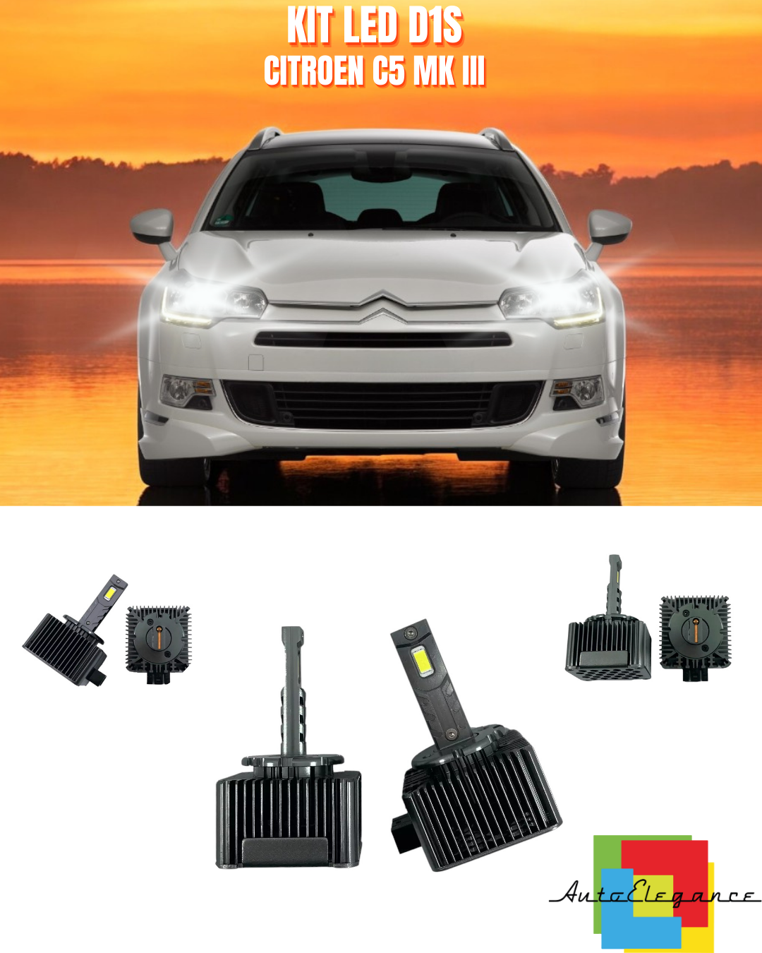 ⭐LAMPADE ANABBAGLIANTI D1S LED 6000K ADATTO PER CITROEN C5 MK III⭐