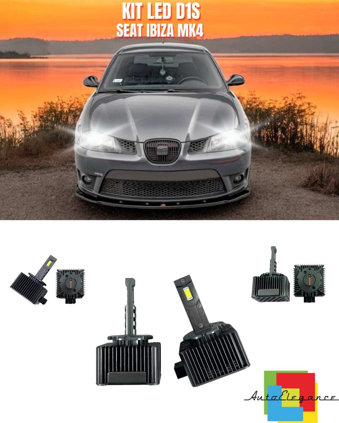 ⭐LAMPADE ANABBAGLIANTI D1S LED 6000K ADATTO PER SEAT IBIZA MK4⭐