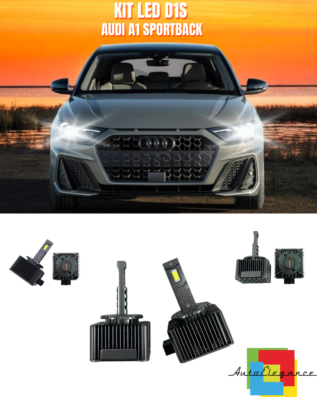⭐LAMPADE ANABBAGLIANTI D1S LED 6000K ADATTO PER AUDI A1 SPORTBACK⭐