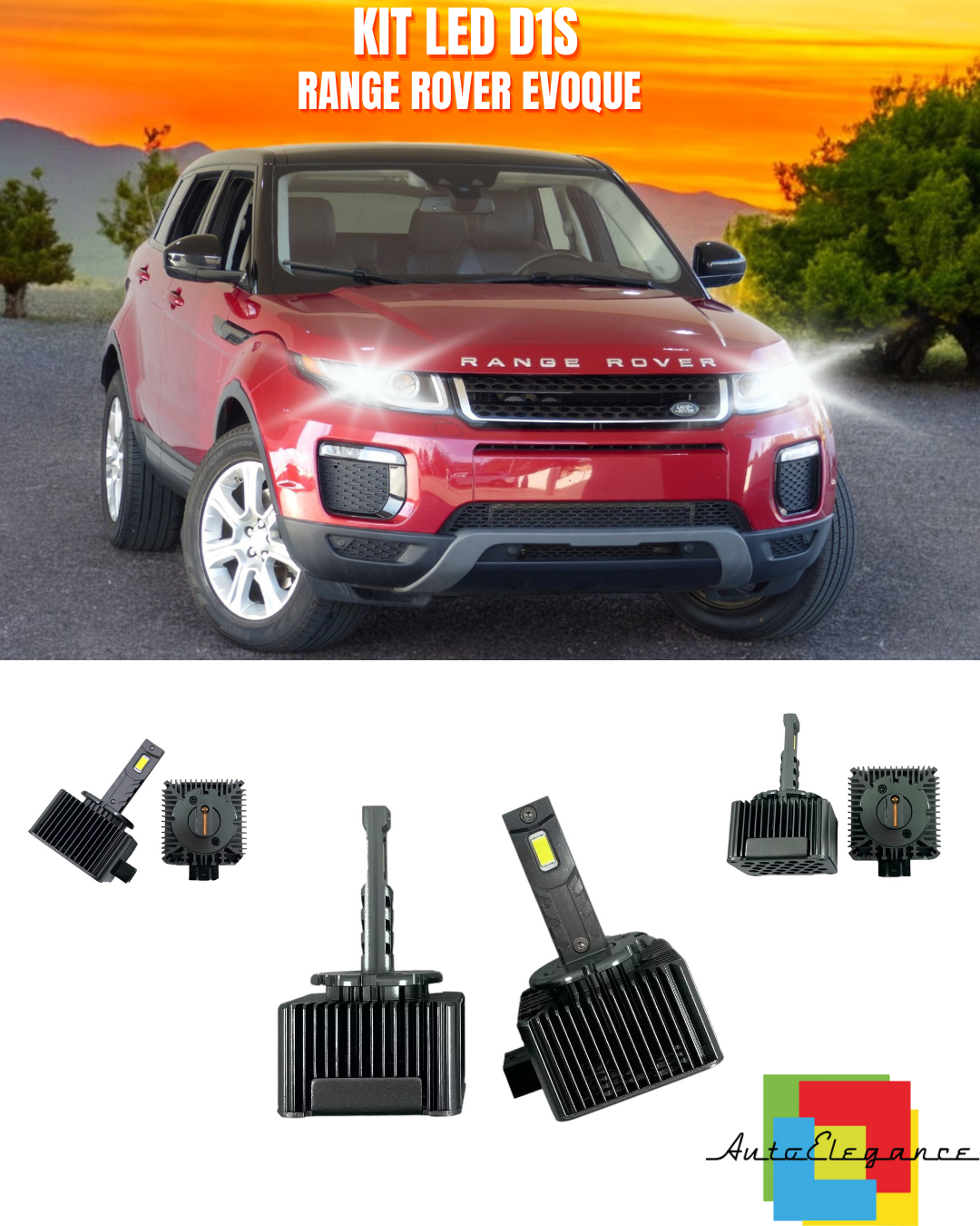 ⭐LAMPADE ANABBAGLIANTI D1S LED 6000K ADATTO PER RANGE ROVER EVOQUE⭐