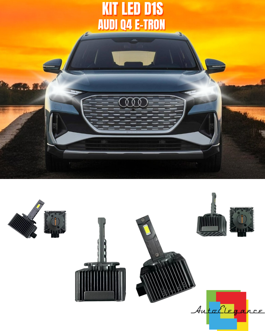 ⭐LAMPADE ANABBAGLIANTI D1S LED 6000K ADATTO PER AUDI A4 E-TRON⭐