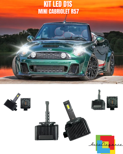 ⭐LAMPADE ANABBAGLIANTI D1S LED 6000K ADATTO PER MINI CABRIOLET R57⭐