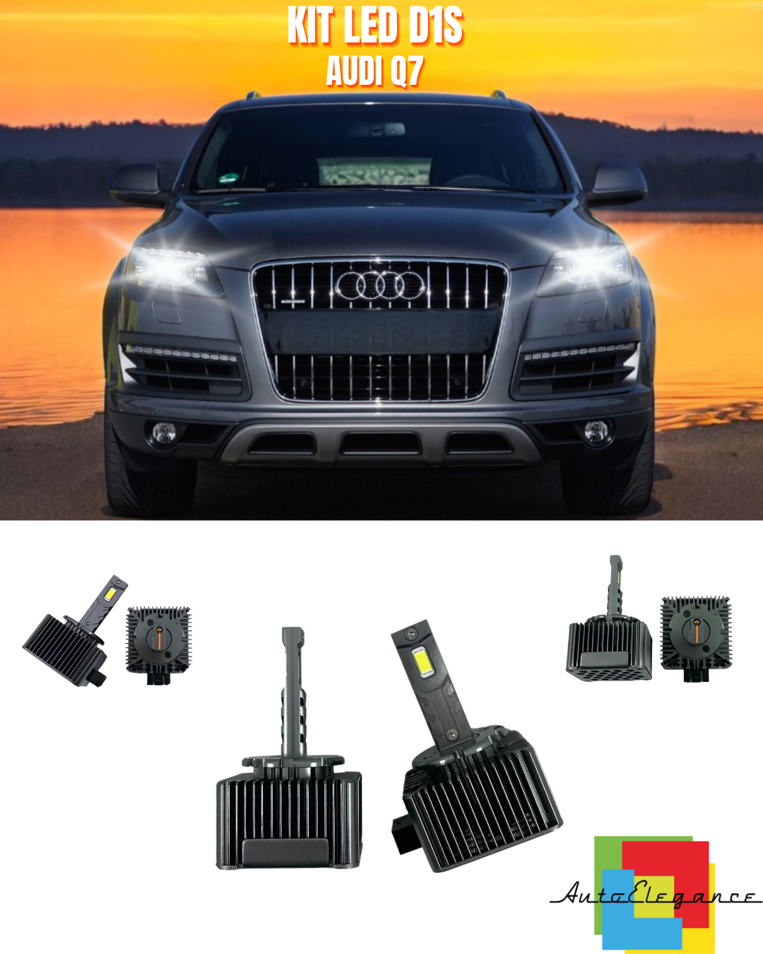 ⭐LAMPADE ANABBAGLIANTI D1S LED 6000K ADATTO PER AUDI Q7⭐