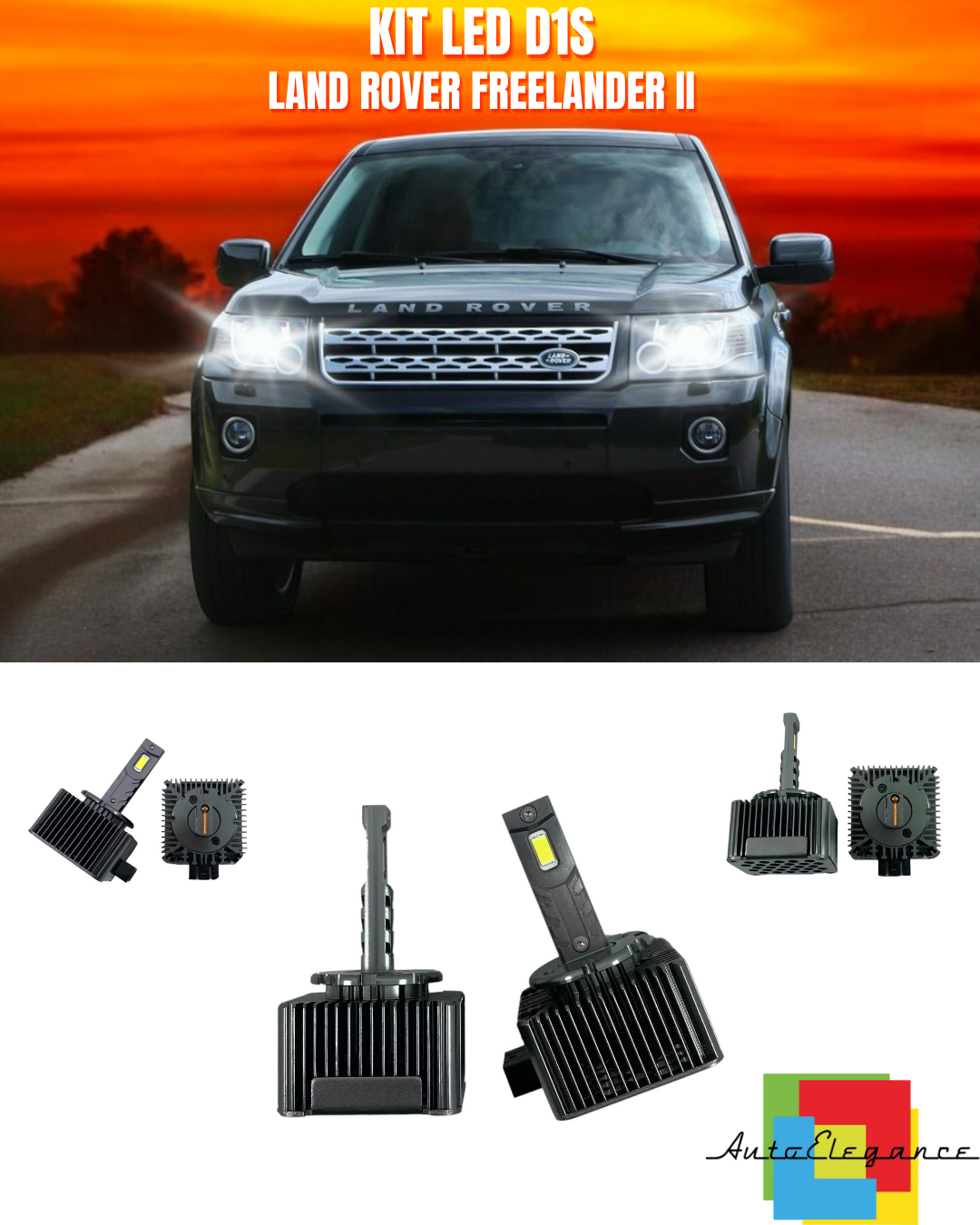 ⭐LAMPADE ANABBAGLIANTI D1S LED 6000K ADATTO PER LAND ROVER FREELANDER II⭐