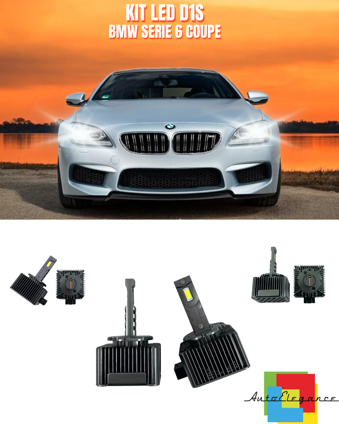⭐LAMPADE ANABBAGLIANTI D1S LED 6000K ADATTO PER BMW SERIE 6 COUPE⭐