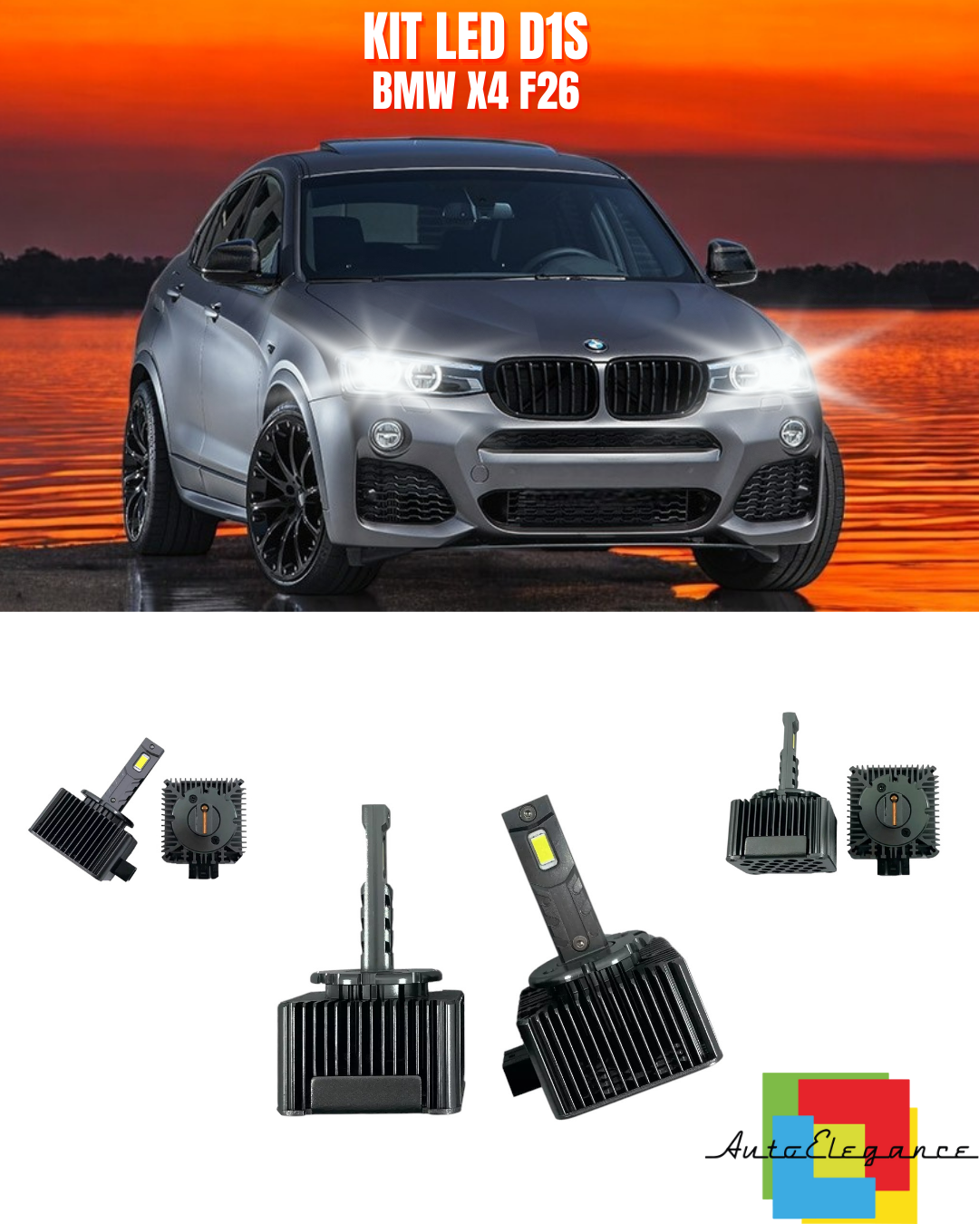 ⭐LAMPADE ANABBAGLIANTI D1S LED 6000K ADATTO PER BMW X4 F26⭐