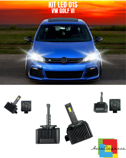 ⭐LAMPADE ANABBAGLIANTI D1S LED 6000K ADATTO PER VW GOLF VI⭐