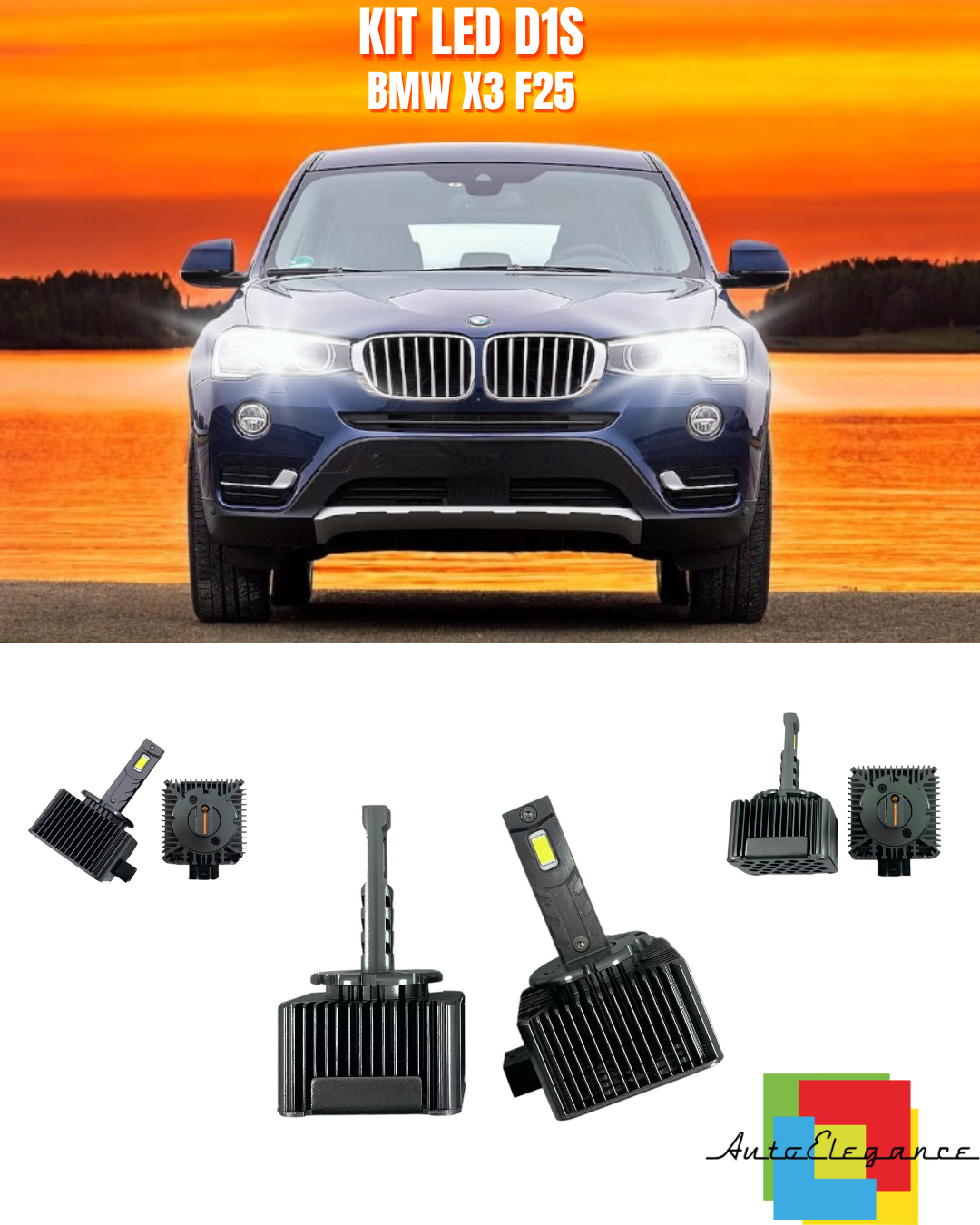 ⭐LAMPADE ANABBAGLIANTI D1S LED 6000K ADATTO PER BMW X3 F25⭐