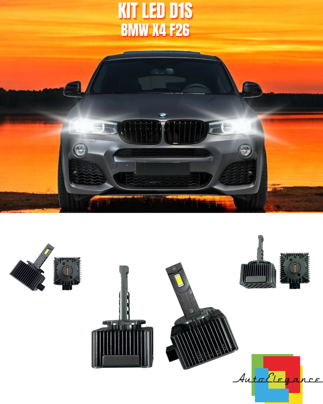 ⭐LAMPADE ANABBAGLIANTI D1S LED 6000K ADATTO PER BMW X4 F26⭐