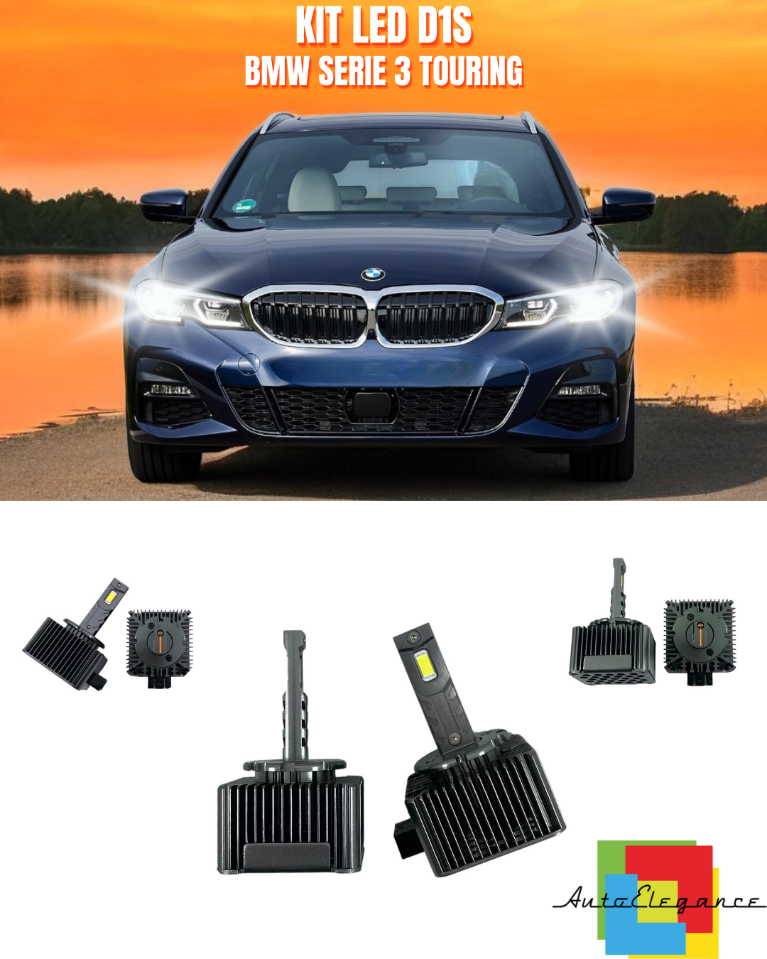 ⭐LAMPADE ANABBAGLIANTI D1S LED 6000K ADATTO PER BMW SERIE 3 TOURING⭐
