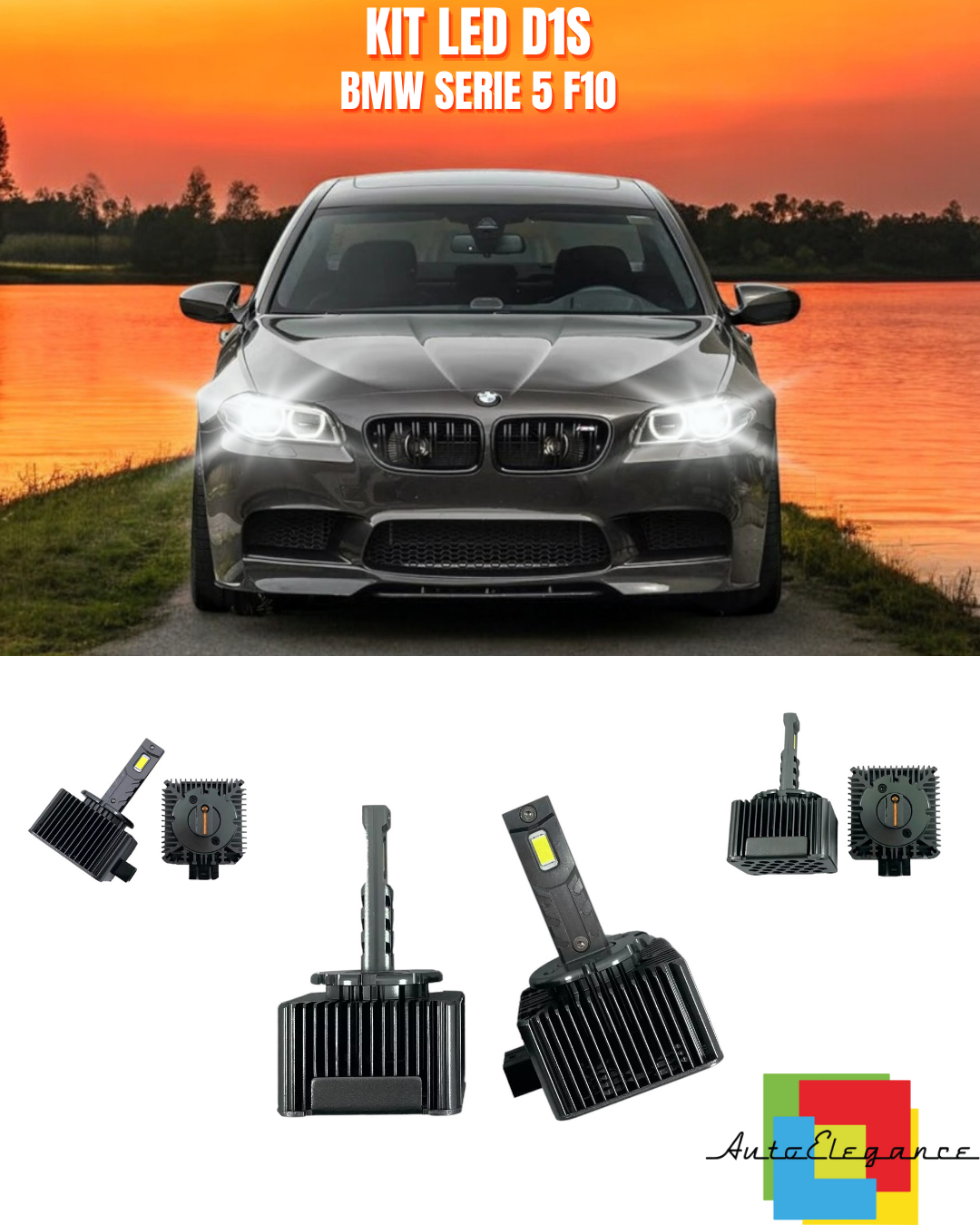 ⭐LAMPADE ANABBAGLIANTI D1S LED 6000K ADATTO PER BMW SERIE 5 F10⭐