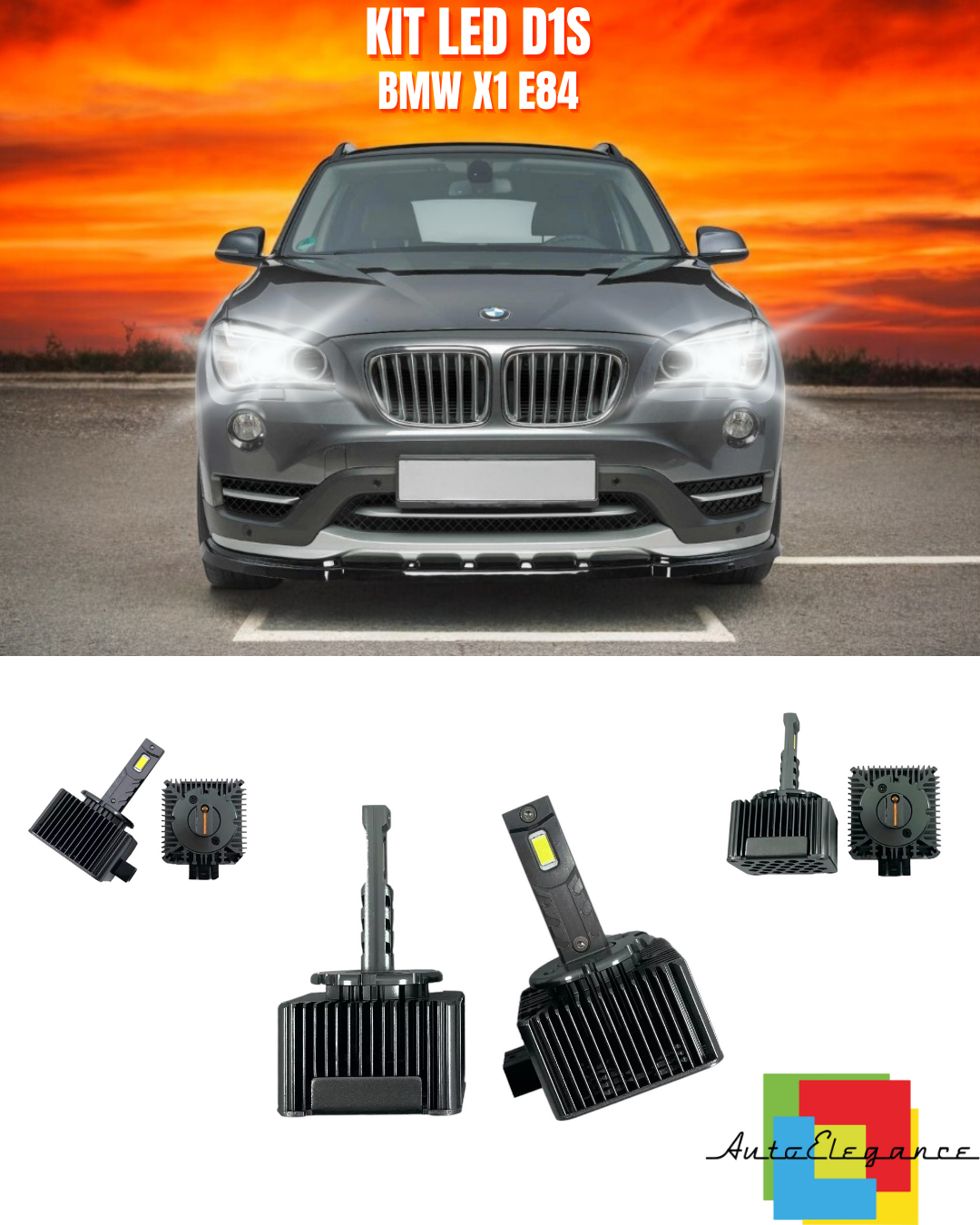 ⭐LAMPADE ANABBAGLIANTI D1S LED 6000K ADATTO PER BMW X1 E84⭐