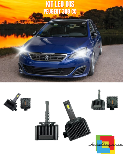 ⭐LAMPADE ANABBAGLIANTI D1S LED 6000K ADATTO PER PEUGEOT 308 CC⭐